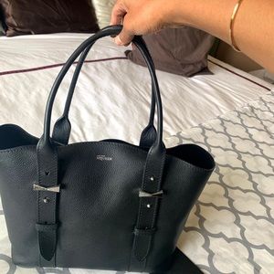 Alexander McQueen Legend Black Pebbled Small Tote